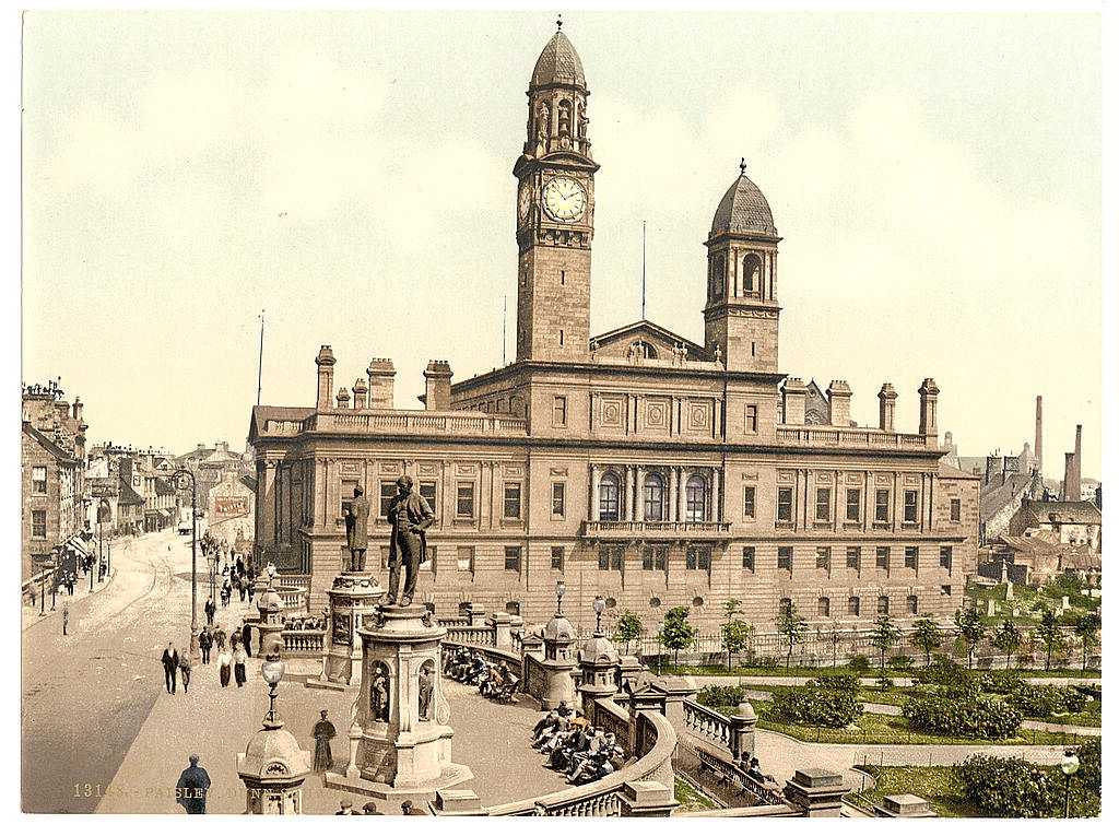 renfrewshire, paisley, dunn square 1900's